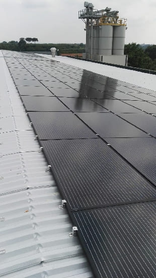 momenti di lavoro Impianto fotovoltaico da 144kWp