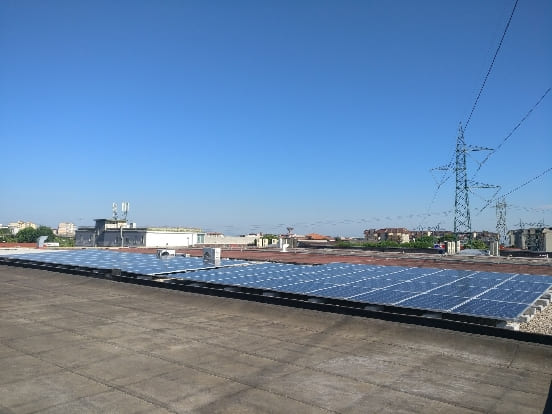 pannelli per l'impianto mpianto fotovoltaico da 20kWp su opificio