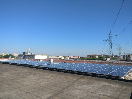 pannelli per l'impianto mpianto fotovoltaico da 20kWp su opificio
