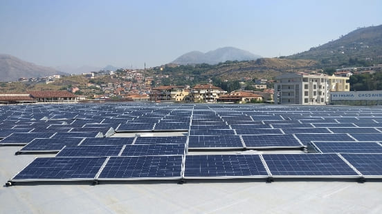 Fotovoltaico da 144kWp su opificio installato nel 2020