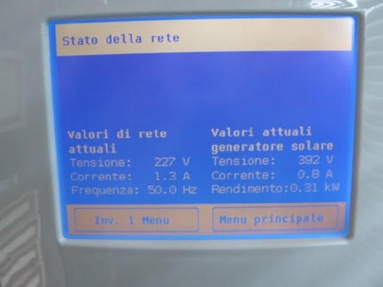 menu stato della rete