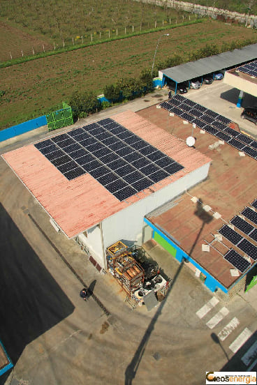 Fotovoltaico da 72kWp su distributore di metano per autotrasporto